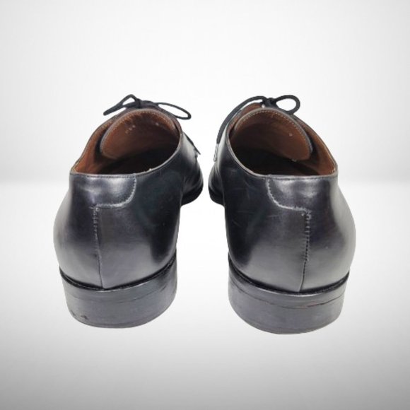 VERSACE CLASSIC V2 CABAL1 BLACK LEATHER LACE-UP MEN'S DRESS SHOES - SIZE: 9 - Picture 6 of 13